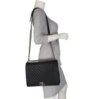 Chanel Boy Large | Silver Hardware