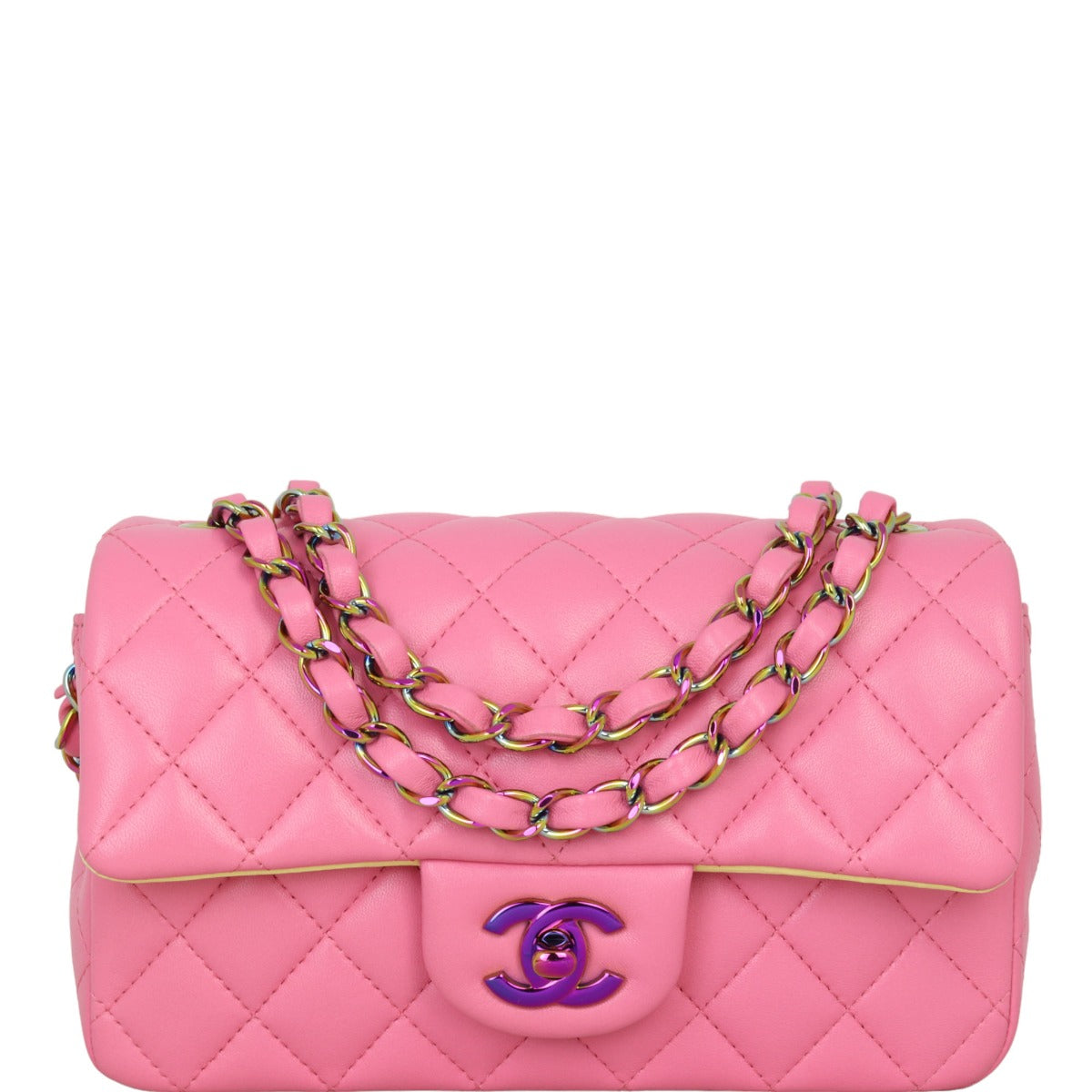 Chanel Classic Flap Mini Rectangular Bag | Pink