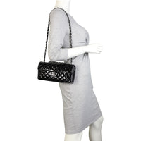 Chanel East West Flap Bag Patent