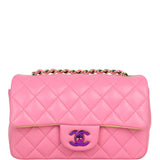 Chanel Classic Flap Mini Rectangular Bag | Pink