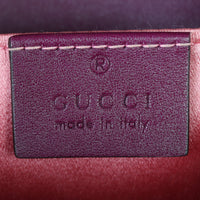 Gucci GG Marmont Mini Velvet Shoulder Bag Interior Stamp