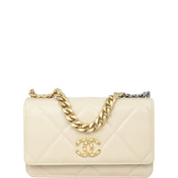 Chanel 19 Wallet On Chain | Beige