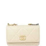 Chanel 19 Wallet On Chain | Beige