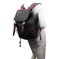 Gucci Techno Canvas Animalier Web Backpack