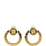 Chanel Paris Button Earrings