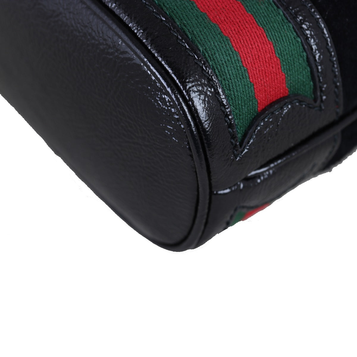 Gucci Ophidia Suede Bucket Bag Mini Corner Close Up