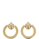 Chanel Paris Button Earrings