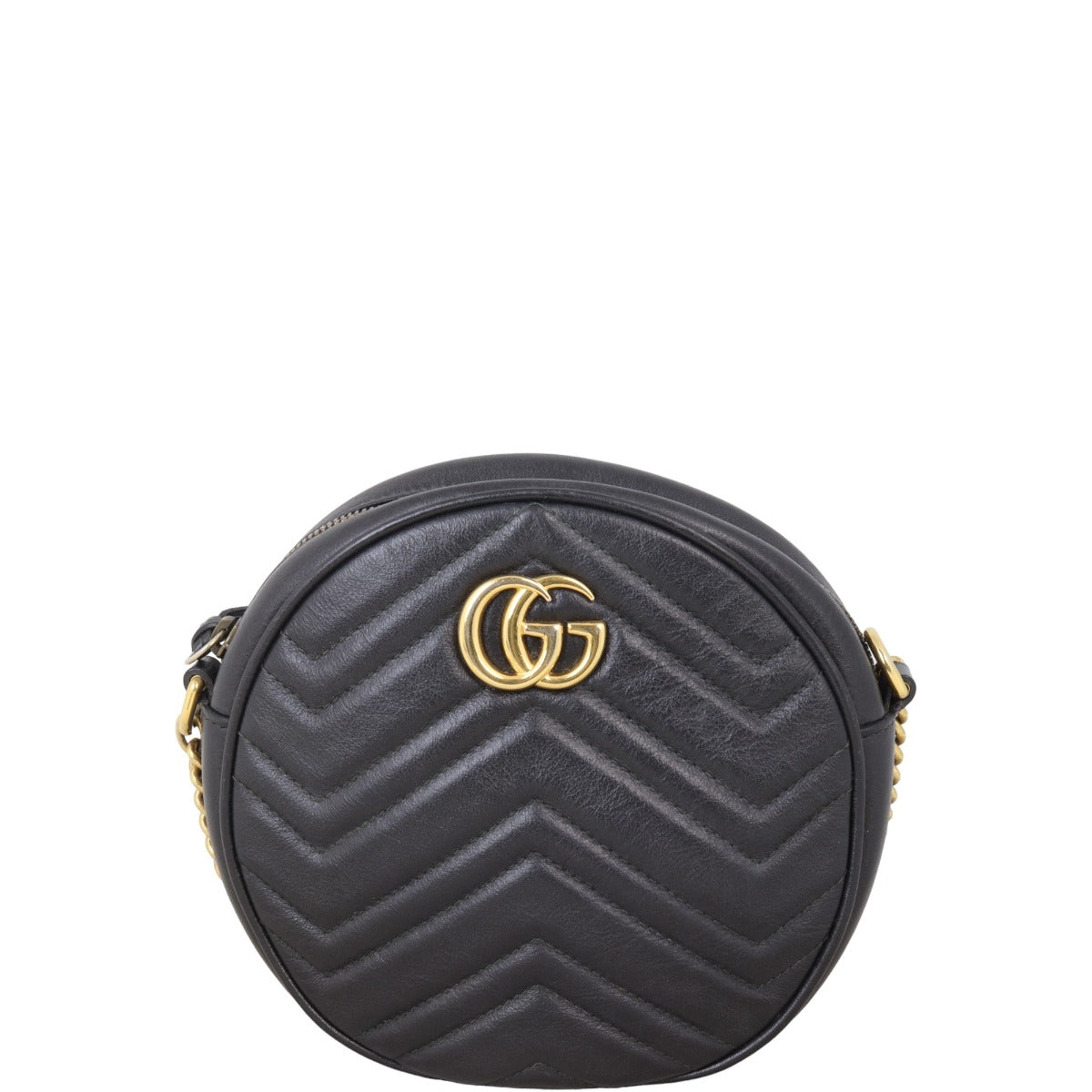 Gucci GG Marmont Round Chain Shoulder Bag