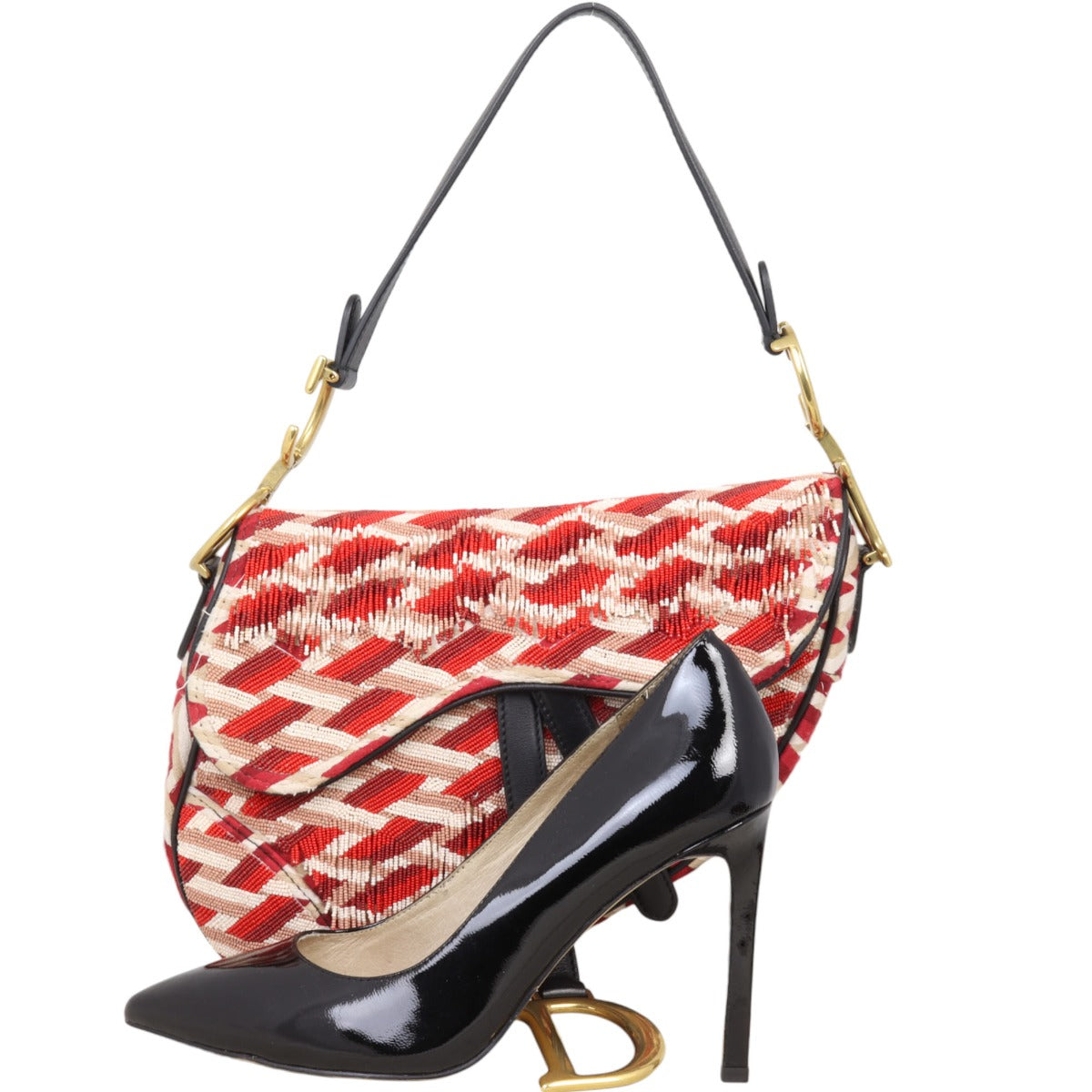 Dior Saddle Bag Embroidered Beaded