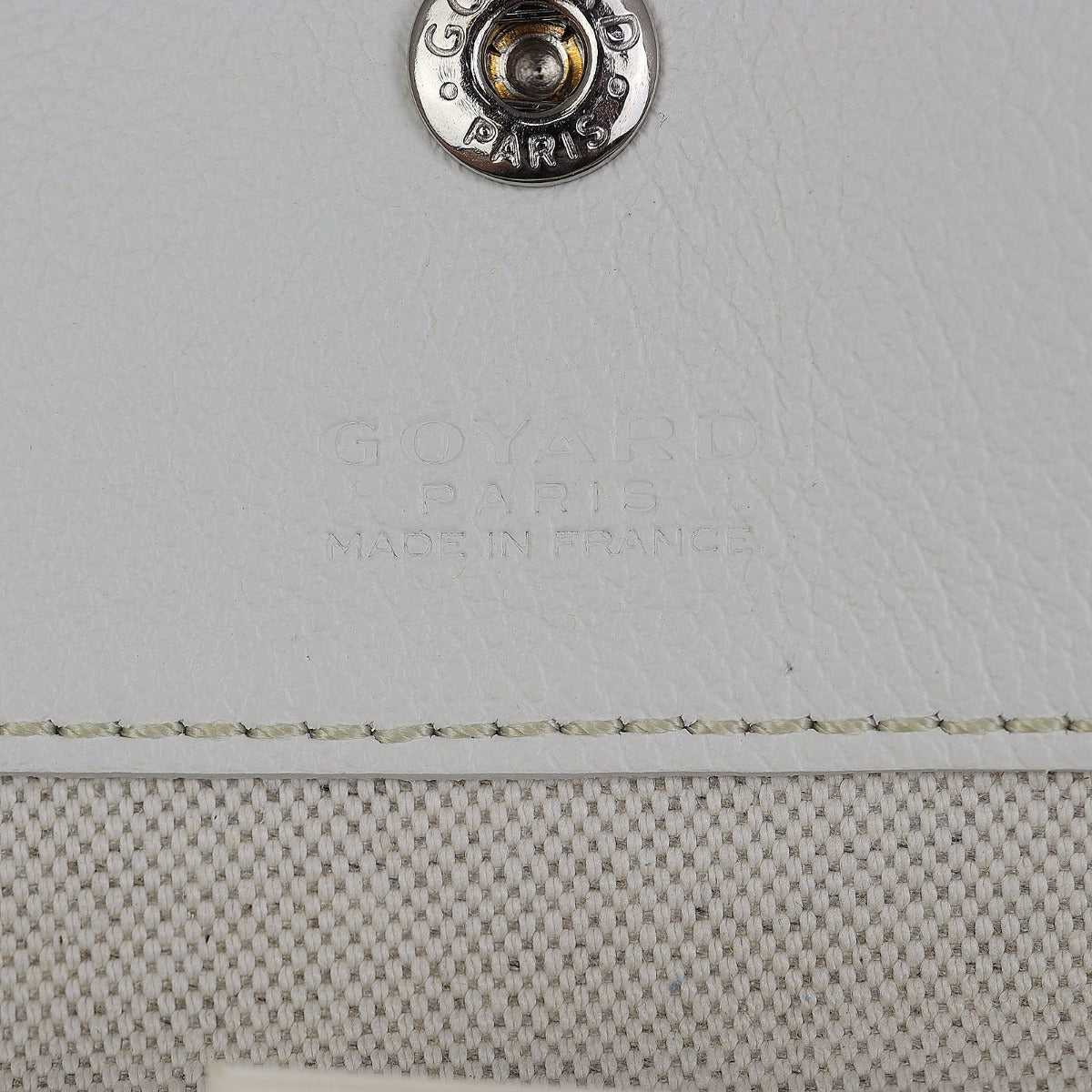 Goyard St Louis PM Goyardine (white) Interior Stamp