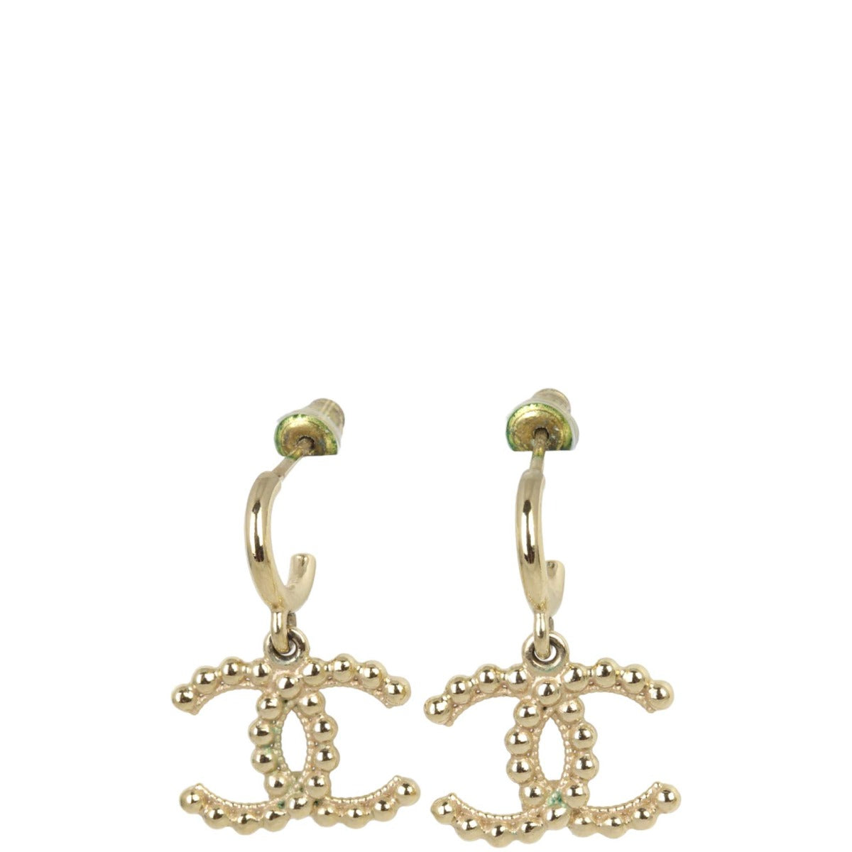 Chanel CC Drop Earrings