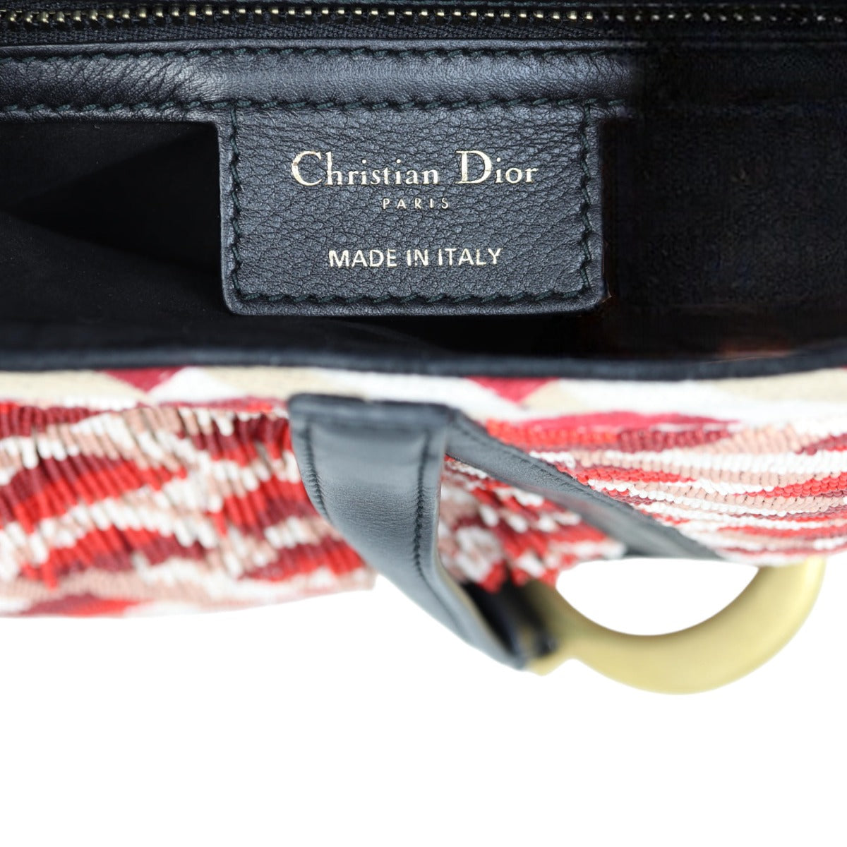 Dior Saddle Bag Embroidered Beaded