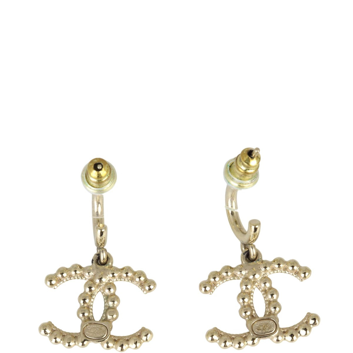Chanel CC Drop Earrings