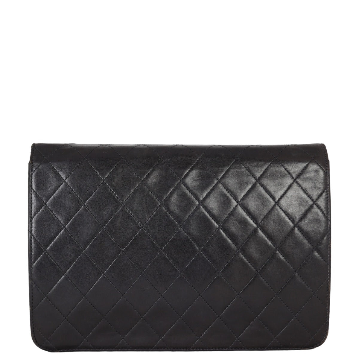 Chanel CC Vintage Flap Bag | Black Lambskin