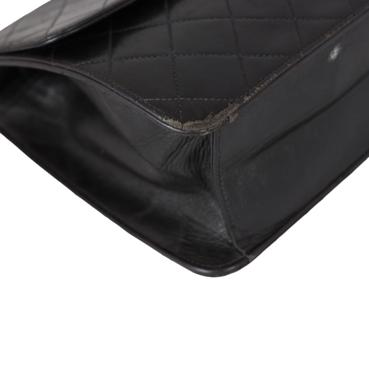 Chanel CC Vintage Flap Bag | Black Lambskin