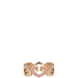 Cartier C Heart of Cartier 18k Rose Gold Pink Sapphire Ring