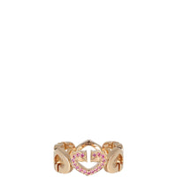 Cartier C Heart of Cartier 18k Rose Gold Pink Sapphire Ring