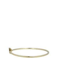 Tiffany & Co T Wire 18k Yellow Gold Narrow Bracelet
