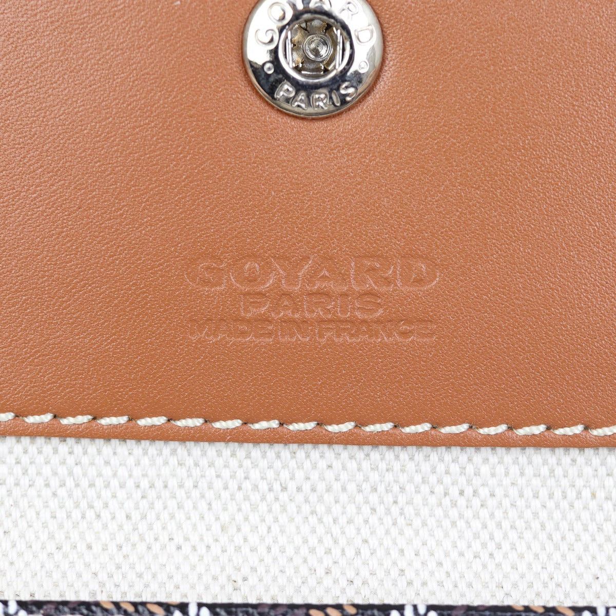 Goyard St Louis PM Goyardine (black/tan) Interior Stamp