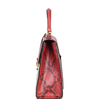 Gucci GG Supreme Python Padlock Top Handle Bag Medium