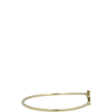 Tiffany & Co T Wire 18k Yellow Gold Narrow Bracelet