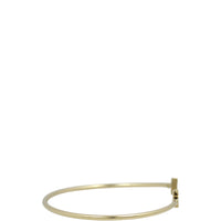 Tiffany & Co T Wire 18k Yellow Gold Narrow Bracelet