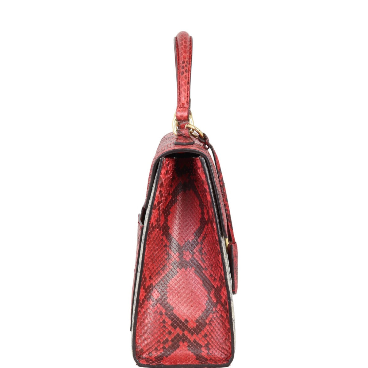 Gucci GG Supreme Python Padlock Top Handle Bag Medium