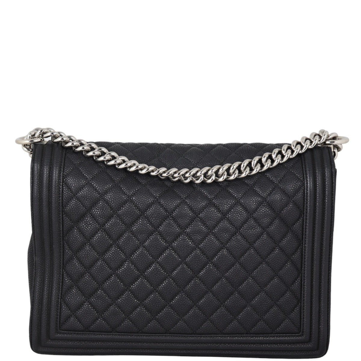 Chanel Boy Large | Silver Hardware