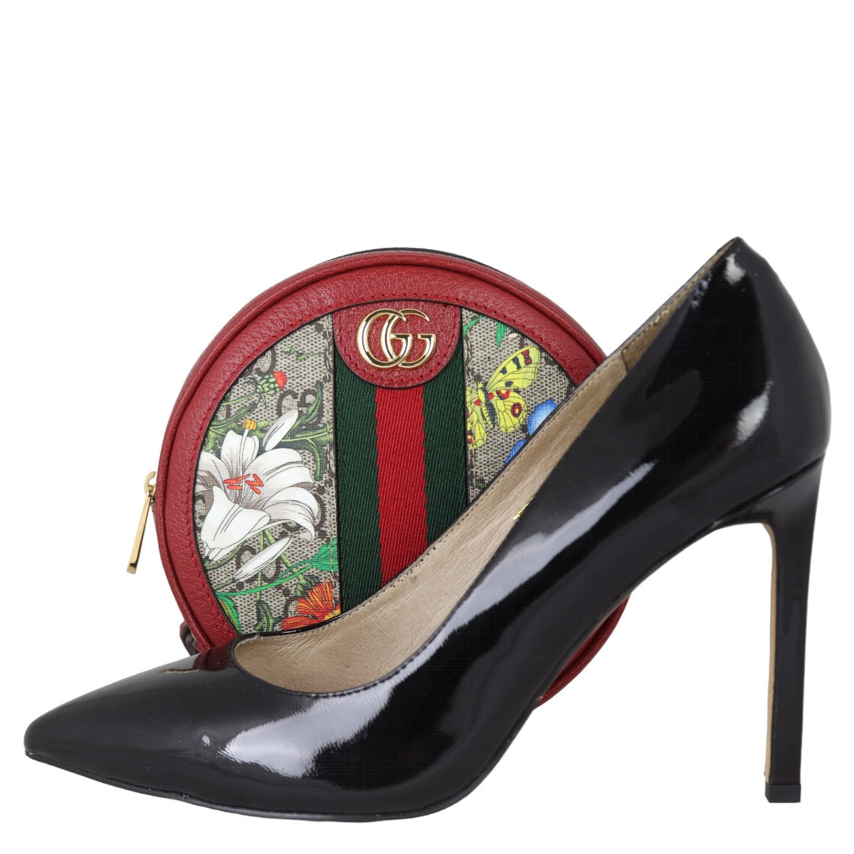 Gucci Flora GG Supreme Ophidia Round Backpack Mini