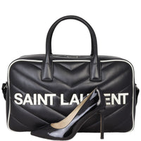 Saint Laurent Miles Matelasse Chevron Bowling Bag