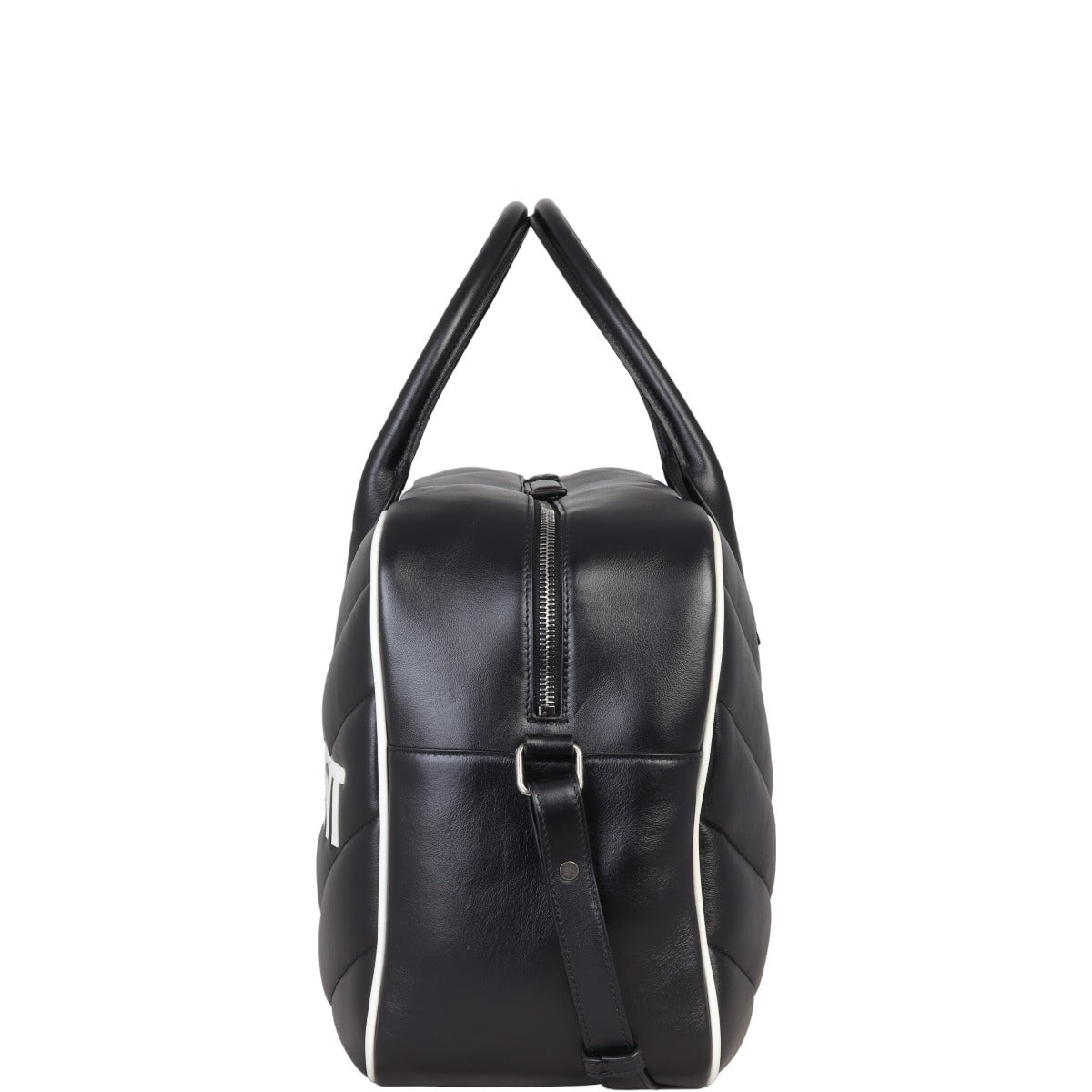 Saint Laurent Miles Matelasse Chevron Bowling Bag