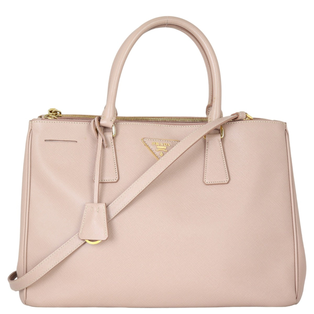 Prada Saffiano Lux Galleria Double Zip Tote Medium