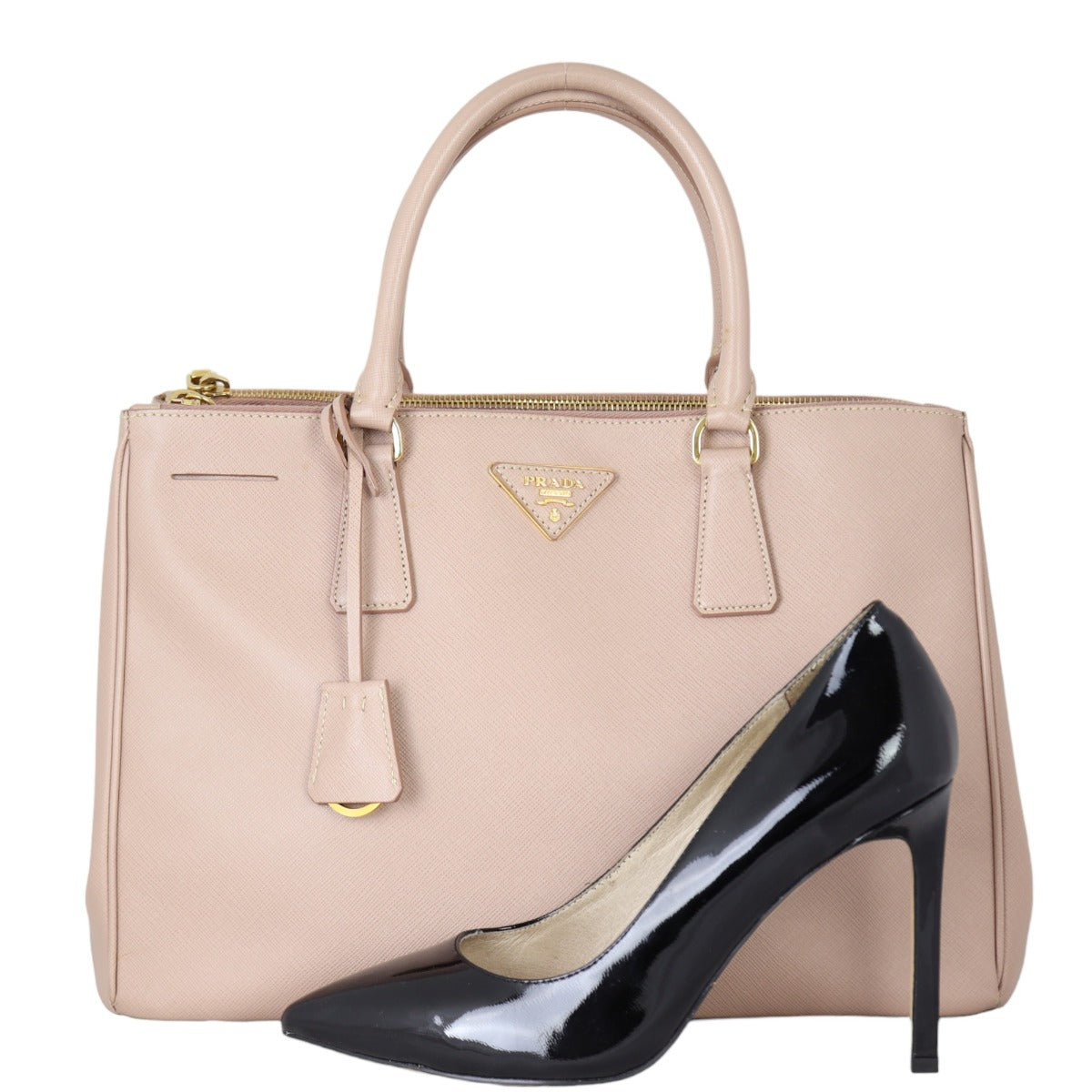 Prada Saffiano Lux Galleria Double Zip Tote Medium