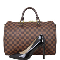 Louis Vuitton Speedy 35 Bandouliere Damier Ebene