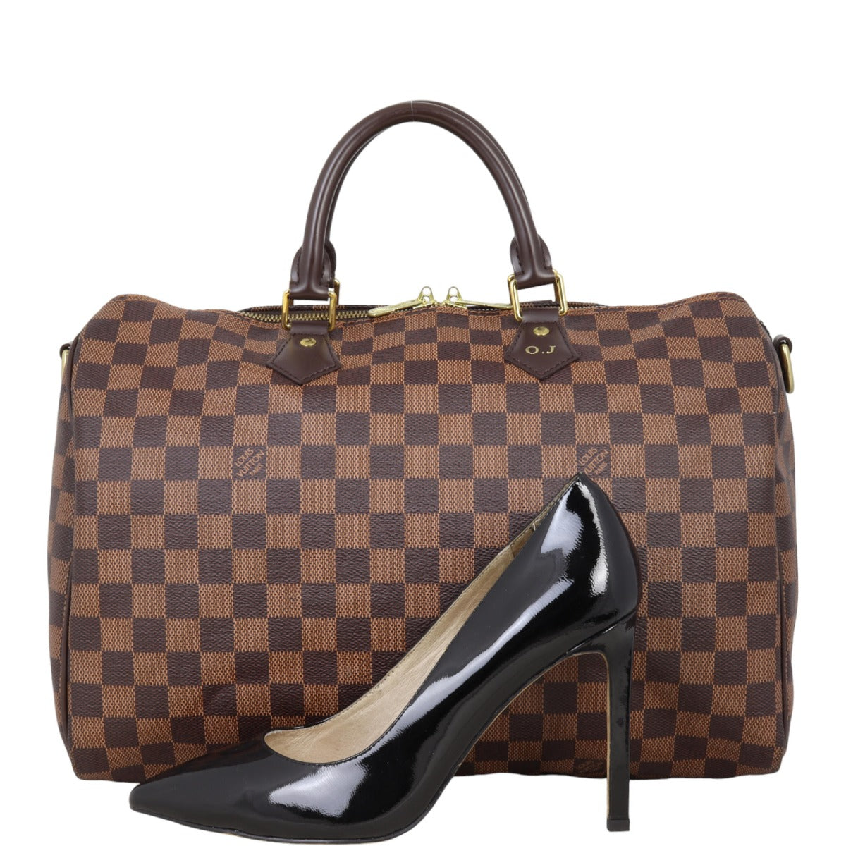 Louis Vuitton Speedy 35 Bandouliere Damier Ebene