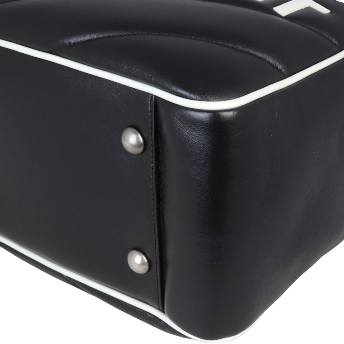 Saint Laurent Miles Matelasse Chevron Bowling Bag