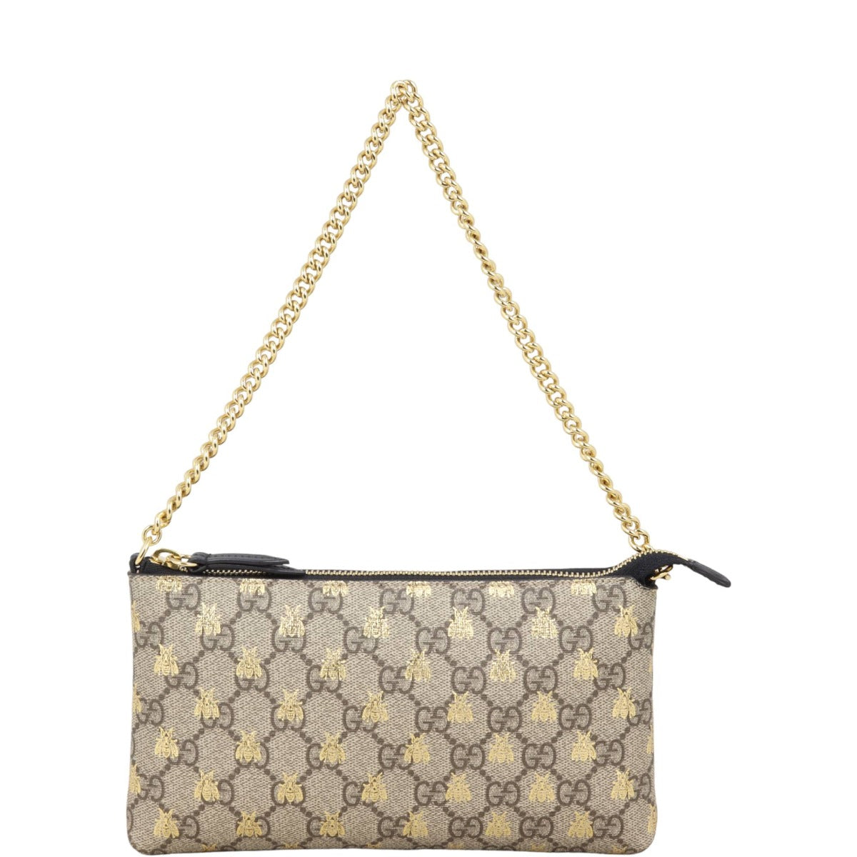 Gucci GG Supreme Monogram Bees Chain Pouch