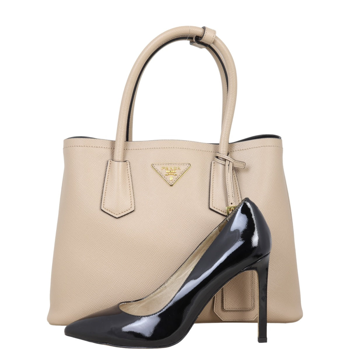 Prada Saffiano Cuir Double Bag Small