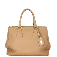 Prada Vitello Daino Double Zip Tote