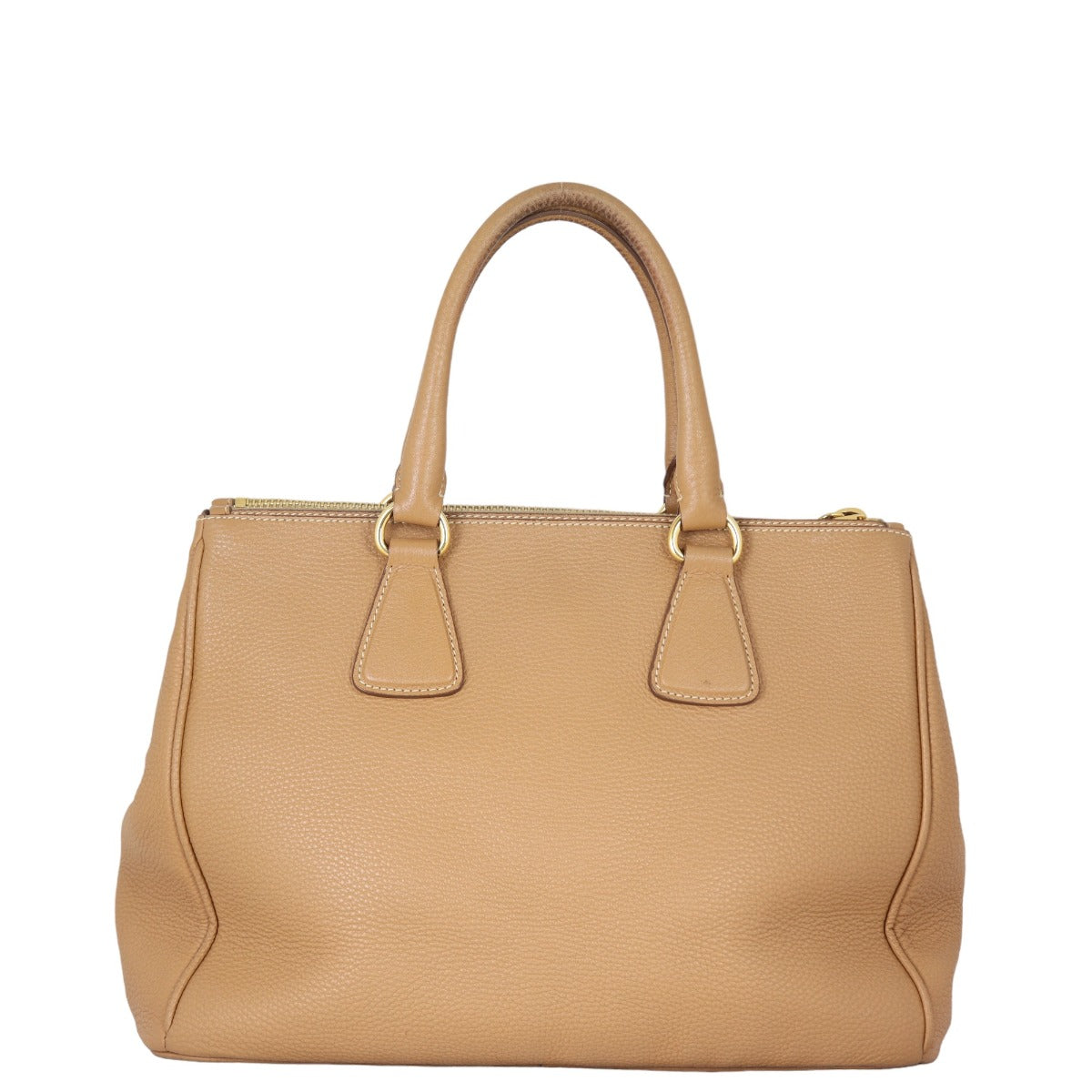 Prada Vitello Daino Double Zip Tote