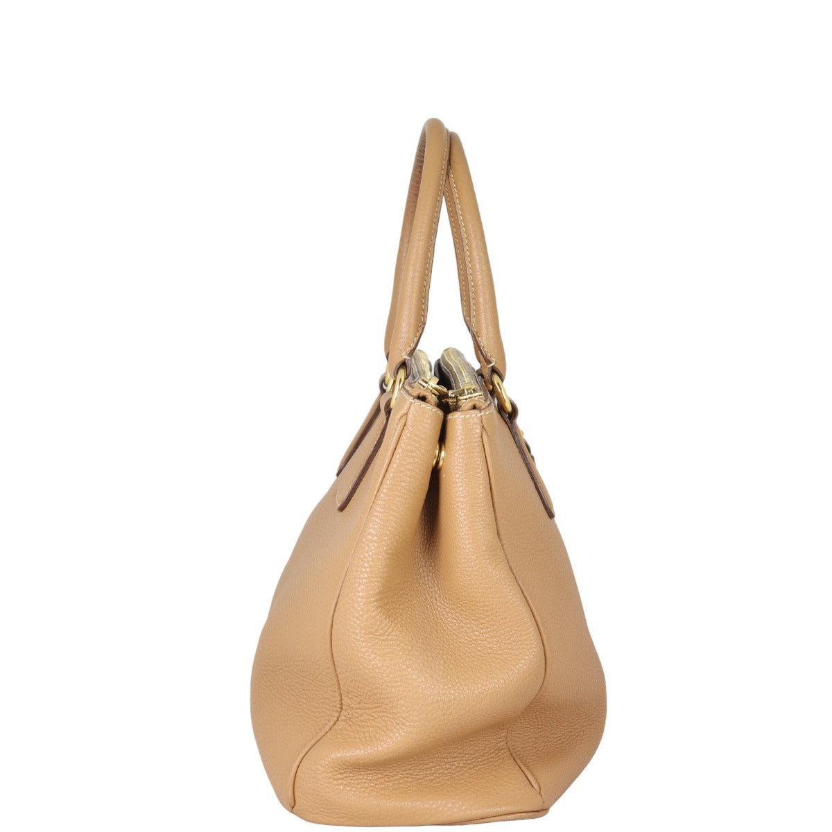 Prada Vitello Daino Double Zip Tote