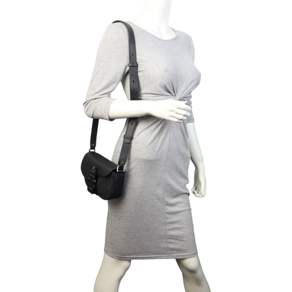 Dior Saddle Mini Messenger Flap Bag Oblique