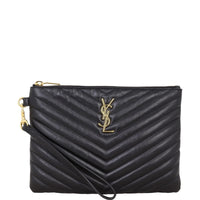 Saint Laurent Cassandre Monogram Matelasse Pouch