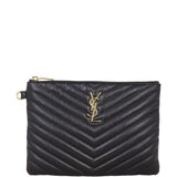 Saint Laurent Cassandre Monogram Matelasse Pouch