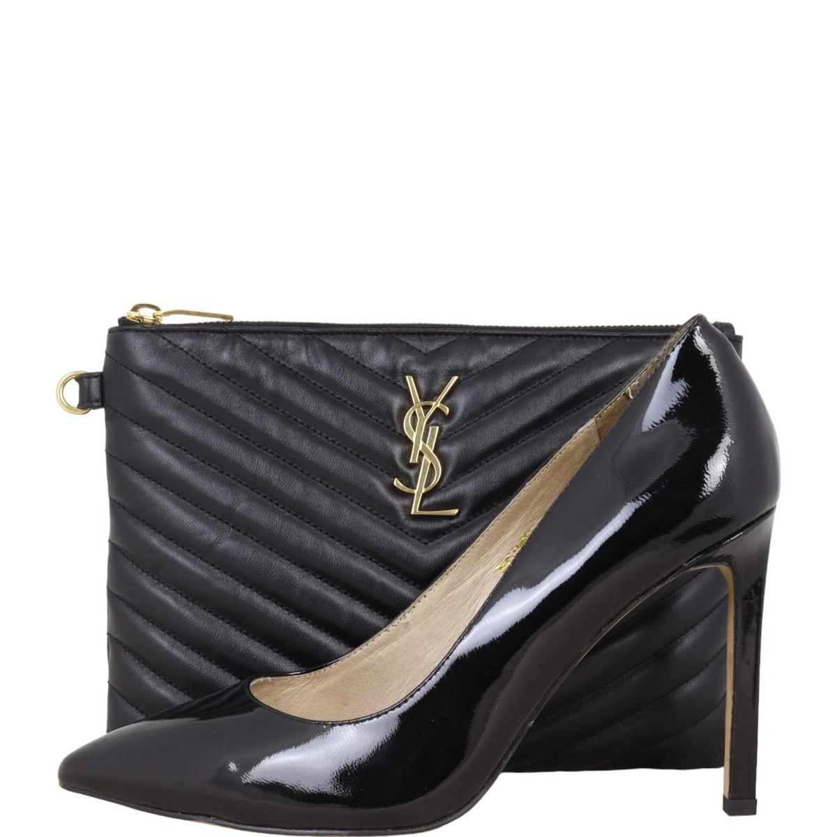 Saint Laurent Cassandre Monogram Matelasse Pouch