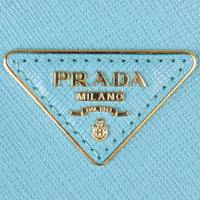 Prada Saffiano Lux Galleria Double Zip Tote Mini Hardware