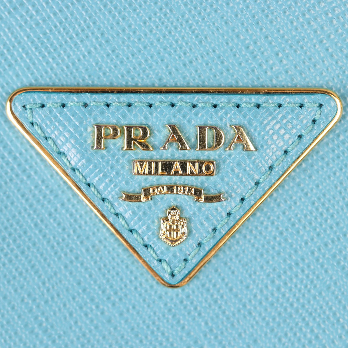 Prada Saffiano Lux Galleria Double Zip Tote Mini Hardware