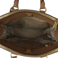 Prada Vitello Daino Double Zip Tote
