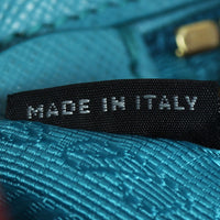 Prada Saffiano Lux Galleria Double Zip Tote Mini Interior Stamp