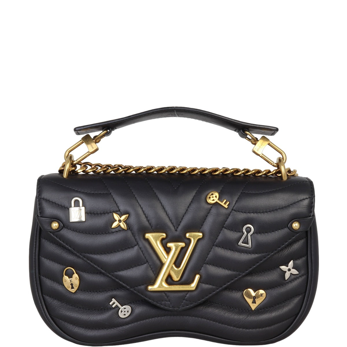 Louis Vuitton New Wave MM Chain Bag Love Lock